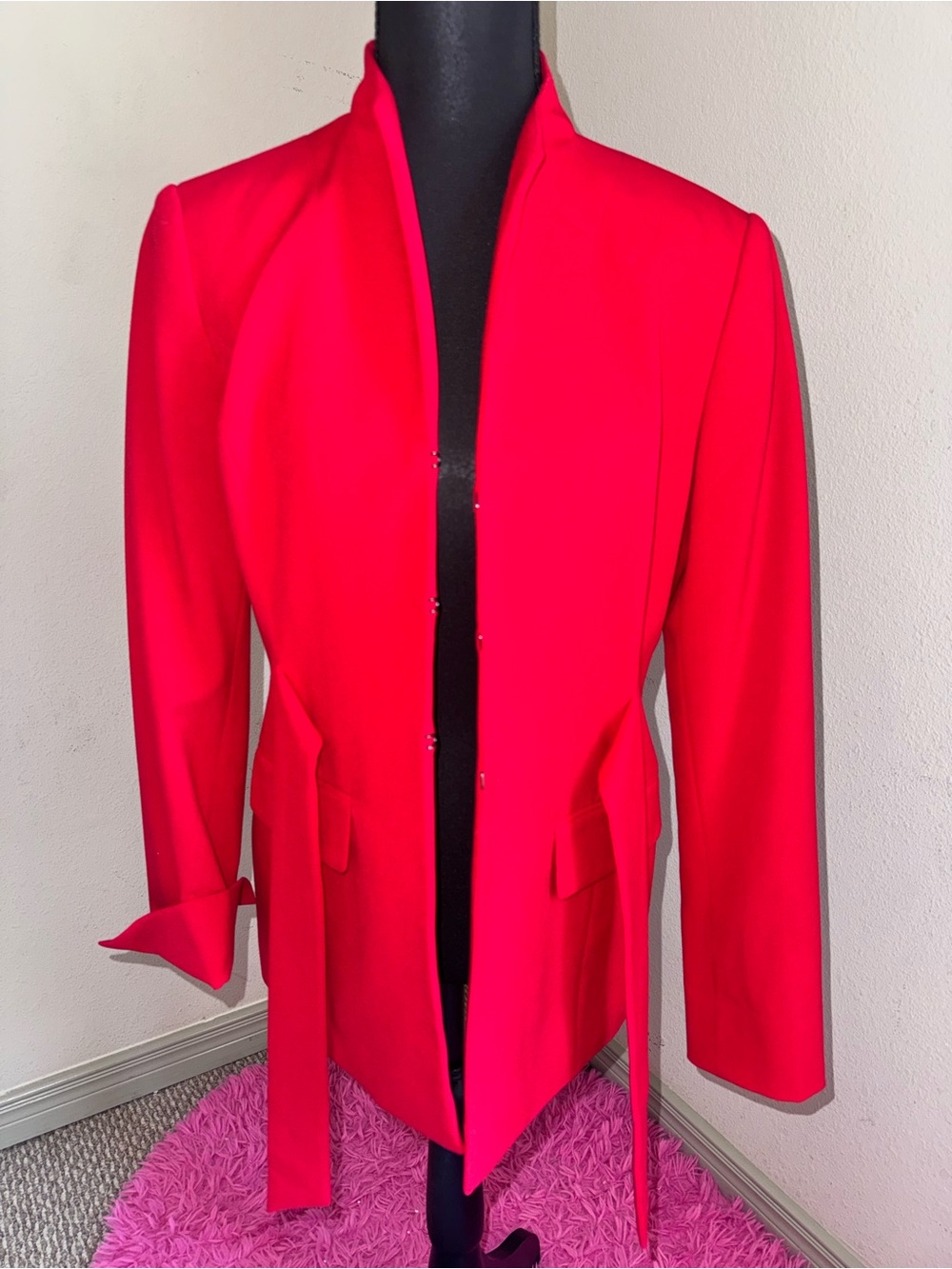 Calvin Klein Red Lined Garment Detail